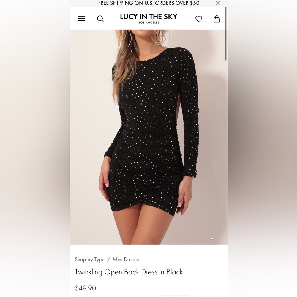 Lucy in the Sky Black Dress